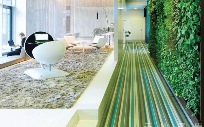 走廊植物墙垂直绿化做法 完美的立体景观
