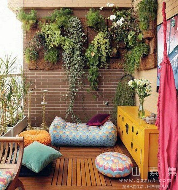 阳台花园,阳台垂直绿化,阳台植物墙,植物墙设计
