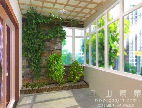 家庭植物墙,阳台植物墙,卧室植物墙